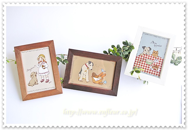 マニー ポストカード 犬と猫【マニーと薔薇の雑貨のアンフロールenfleur】